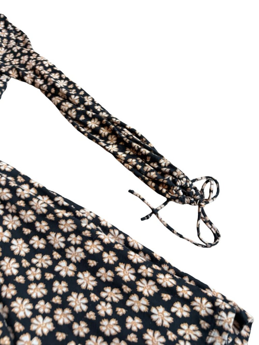 Free People Pradera Mini Dress Faux Wrap Stretchy Floral Print Comfy Size XS - Picture 16 of 16